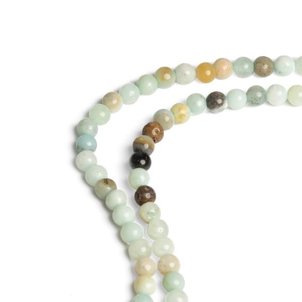 Amazonit gy�ngy�k 4 mm zsin�r