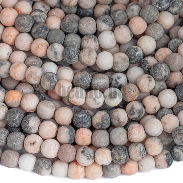 Rzsaszn zebra jspis gyngyk 4 mm matt zsinr