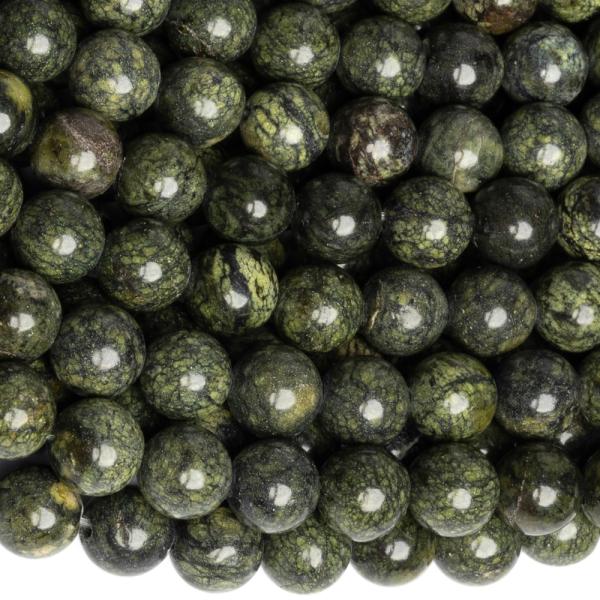 Szerpentin gy�ngy�k 8 mm zsin�r