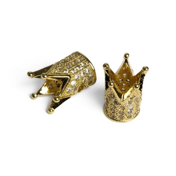 Korona k�zdarab arany feh�r cirkonnal