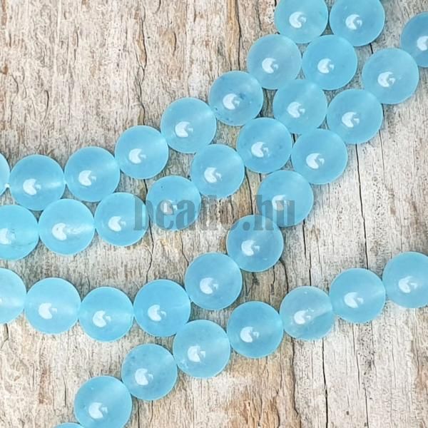 Jadeit gyngyk 8 mm halvnykk ttetsz zsinr