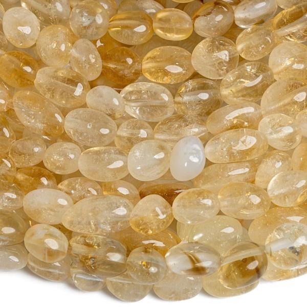 Citrin nyers gy�ngy�k f�lhossz� zsin�r