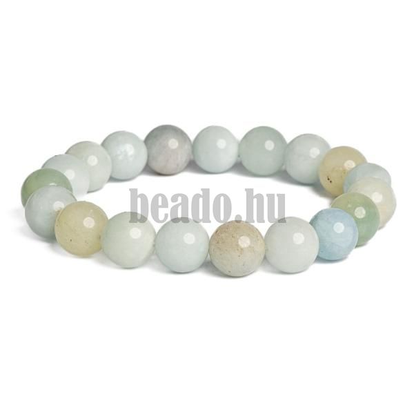 Karkt akvamarin sznkeverk 10 mm