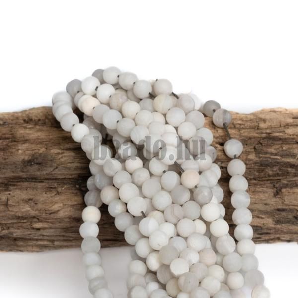 1915-Achat-biely-koralky-4mm-matne-snura-2 1915-Achat-biely-koralky-4mm-matne-snura-2