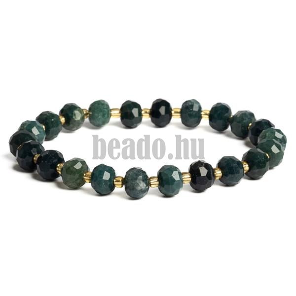 Karkt moha acht 6x8 mm csiszolt rondellk rokaival