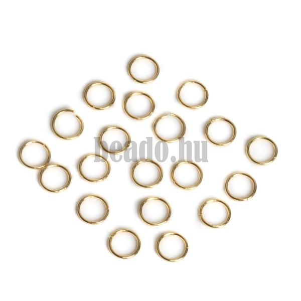 Szerel karika 6 mm arany nemesacl 20 db