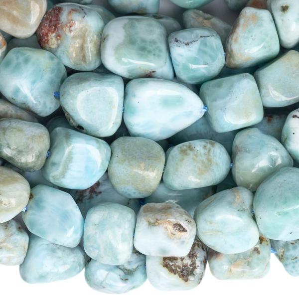 Larimar nyers gy�ngy�k A-oszt�ly� f�lhossz� zsin�r