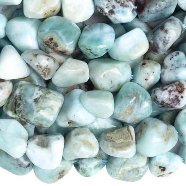 Larimar nyers gy�ngy�k f�lhossz� zsin�r