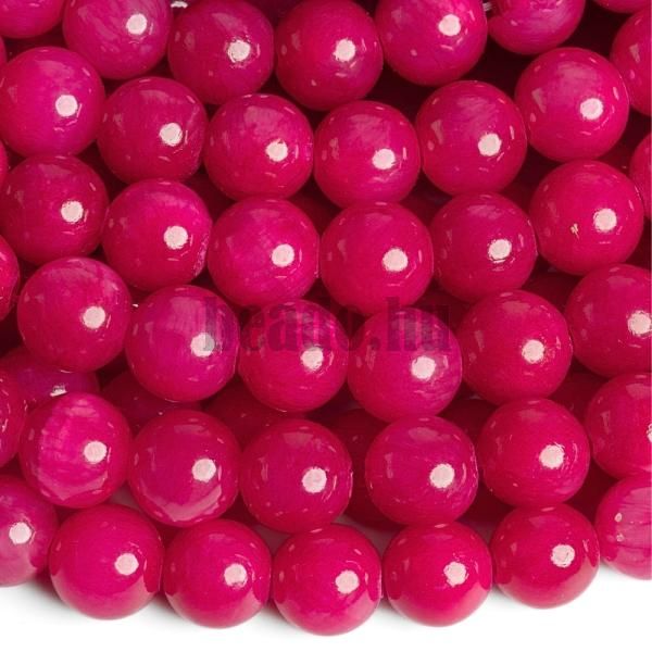 Jadeit gyngyk 8 mm koktlcseresznye zsinr