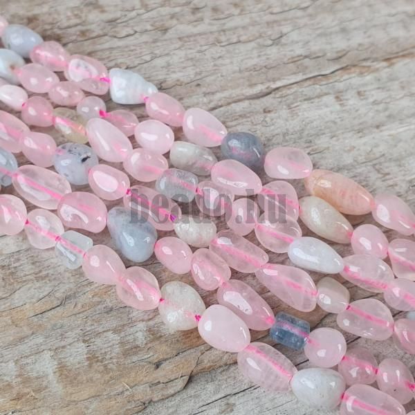 Morganit nyers gyngyk 9x6mm zsinr