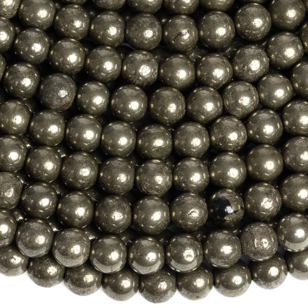 Pirit gy�ngy�k 6 mm zsin�r