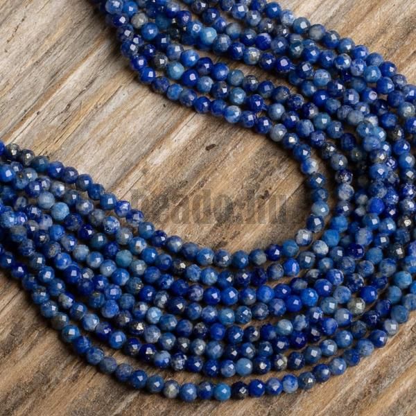 Lapis lazuli gyngyk 2,2 mm csiszolt zsinr