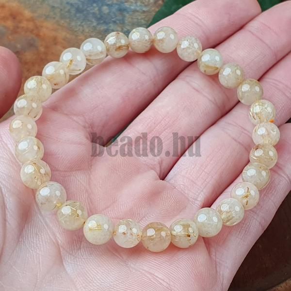 Karkt kristly arany rutiszllal 6 mm