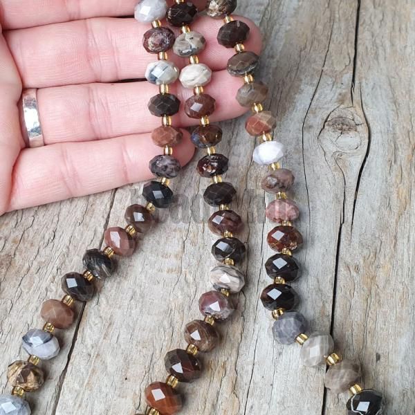 koralky-z-mineralu-skamenele-drevo-6x10mm-rondelky-brusene-farebne-leskle-sede-sive-hnede