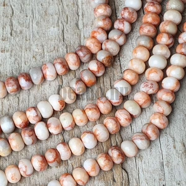 Jspis netstone gyngyk 4x6 mm vastag rondell flhosz zsinr