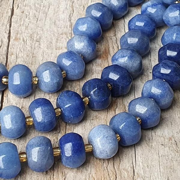 Kk avanturin gyngyk 8x12 mm vastag rondellk rokaival flhosz zsinr