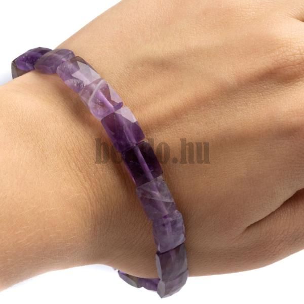 Karkt ametiszt 8x10mm tglalapok csiszolt
