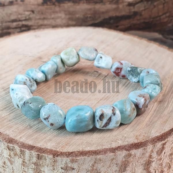 Larimar karkt 10x12mm szablytalan kockk