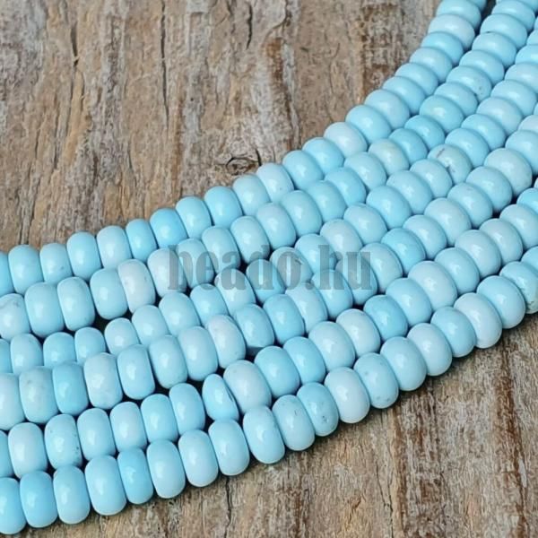 Howlit gyngyk 2x4 mm rondellk larimar utnzat zsinr