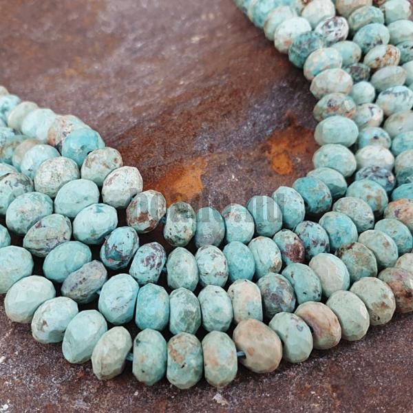Perui trkiz gyngyk 6x4 mm fnk csiszolt flhossz zsinr