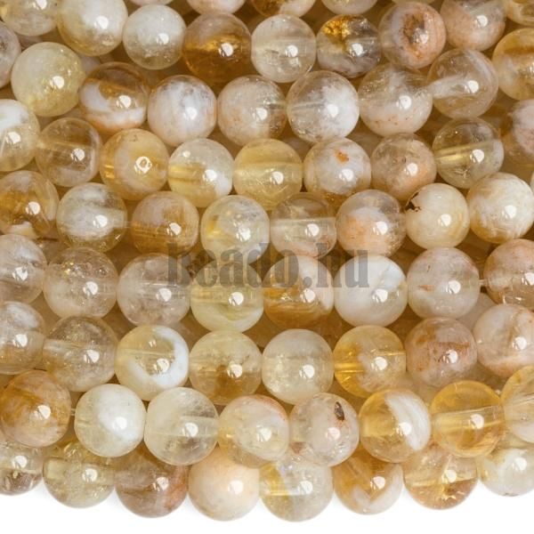 Citrin gyngyk 6 mm flhossz zsinr