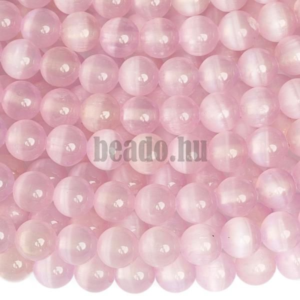 Macskaszem gyngyk 6 mm halvnylila zsinr