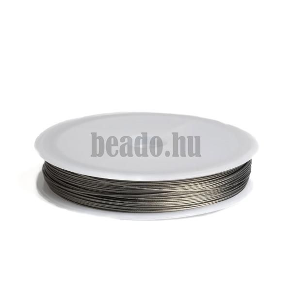 Plasztikzott kordszl 0,45 mm ezst spulni 50 m