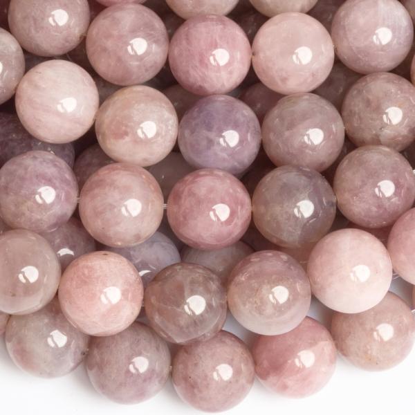 Madagaszk�ri r�zsakvarc s�t�tr�zsasz�n gy�ngy�k 10 mm f�lhossz� zsin�r