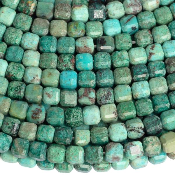 Krizokolla gy�ngy�k 3mm kock�k csiszolt felhossz� zsin�r