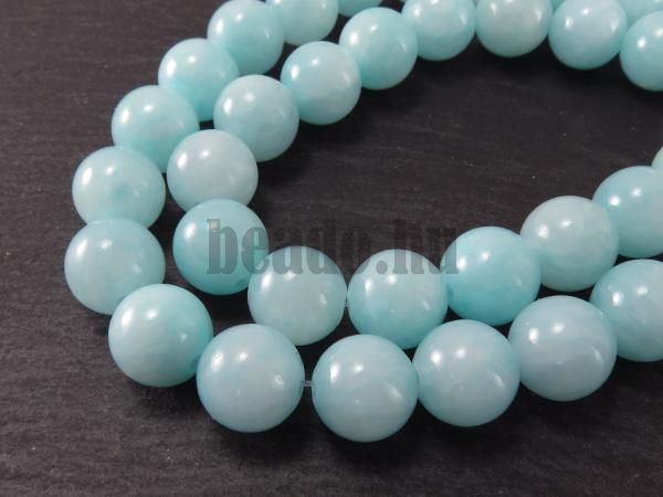 Jadeit gyngyk 10 mm vilgoskk zsinr