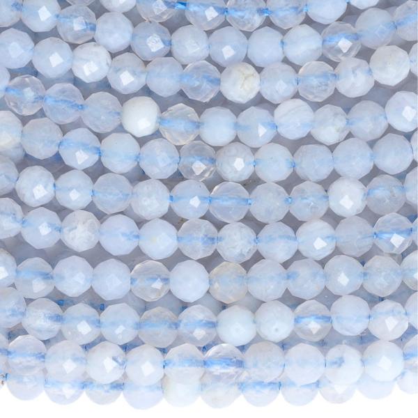 Kalcedon gy�ngy�k 2,5 mm csiszolt zsin�r