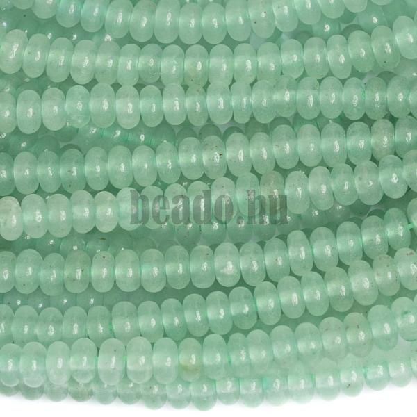 Aventurin zld gyngyk 4x2 mm keskeny fnk flhossz zsinr