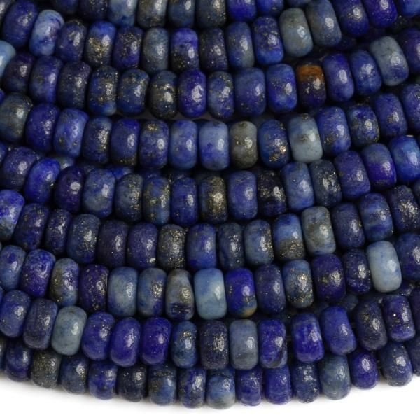 Lpisz lazuli gyngyk 4x2 mm keskeny fnk flhossz zsinr
