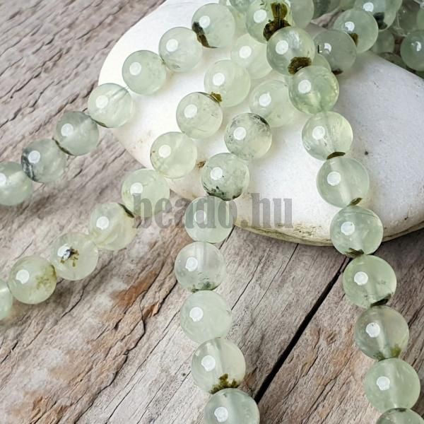 Foltos prehnit gyngyk 8 mm flzsinr