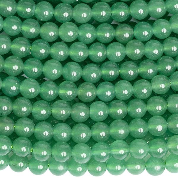 Aventurin z�ld gy�ngy�k 4 mm zsin�r