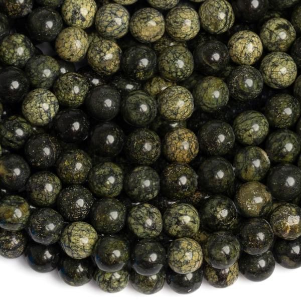 Szerpentin gy�ngy�k 6 mm zsin�r