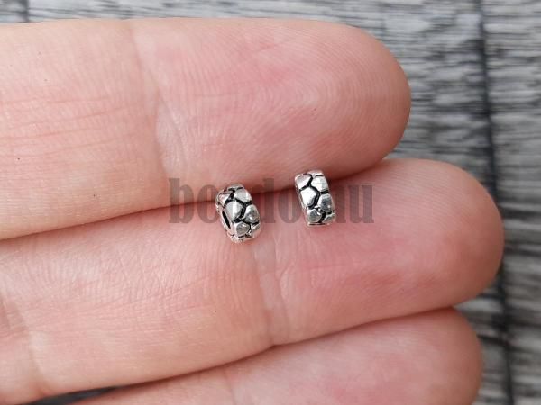 Charm fnk kzdarab 5x2 mm Ag925 ezst mintzott