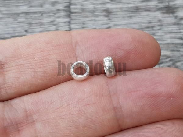 Charm fnk kzdarab 5x2 mm Ag925 sima ezst