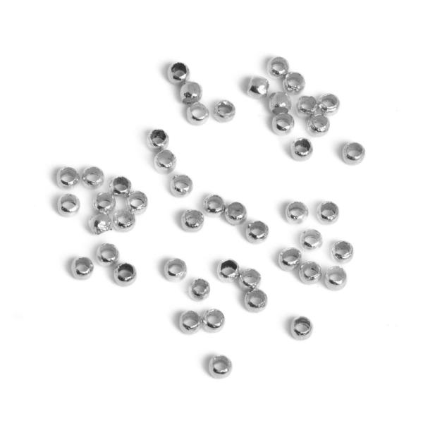 Nagy lyuk� gy�ngy 2x1, 2 mm ez�st 50 db