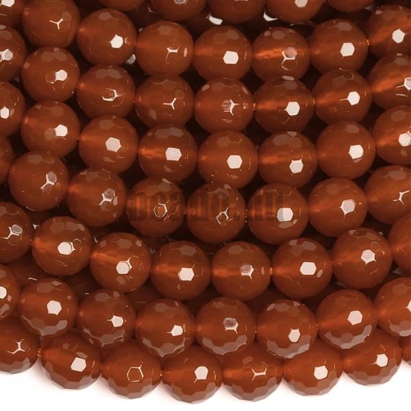 Karneol gyngyk 8 mm csiszolt zsinr