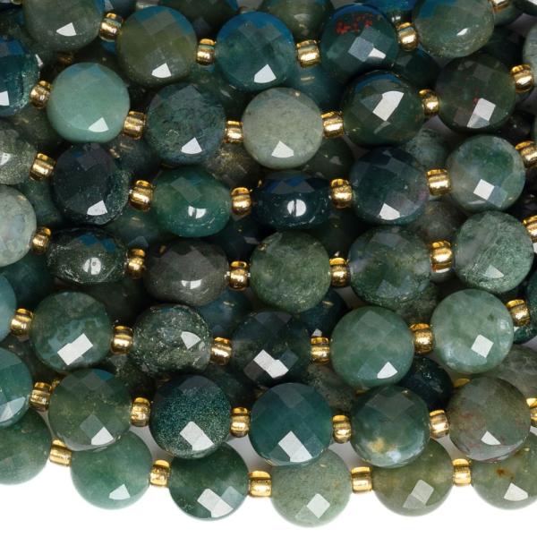 Moha ach�t gy�ngy�k 6mm lemezek csiszolt f�lhosz� zsin�r