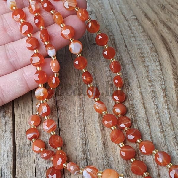 koralky-z-mineralu-sardonyx-brusene-disky-8mm-leskle-okruhle-ploche-oranzove-oranzovobiel