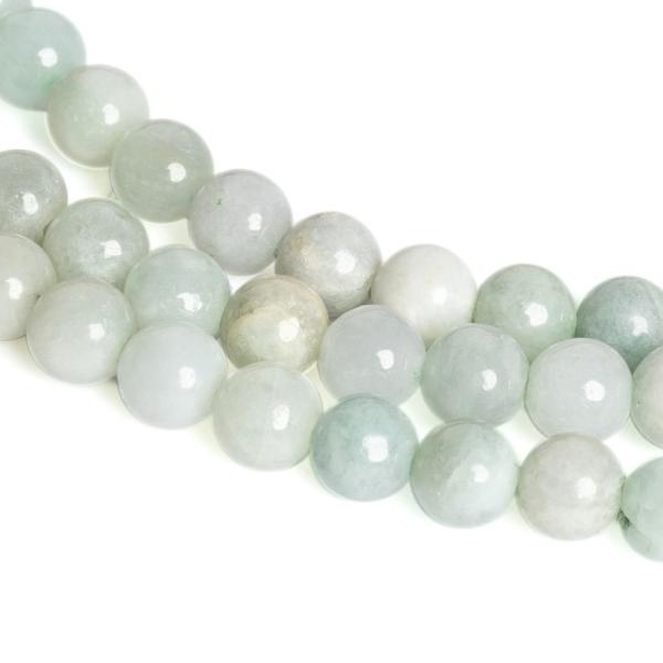 Barma jadeit gy�ngy�k 4 mm f�lhossz� zsin�r