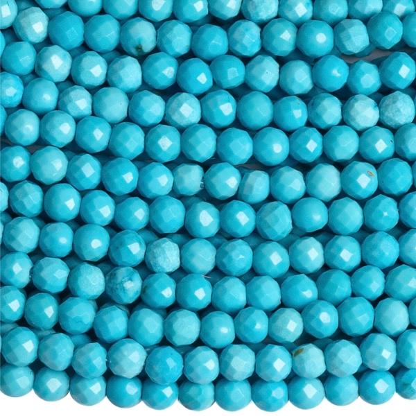 Tyrkenit gy�ngy�k 2,5 mm csiszolt  zsin�r