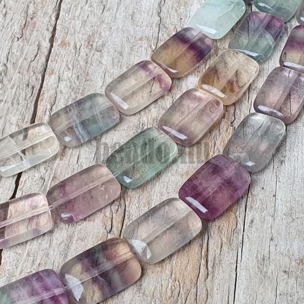 Fluorit gyngyk 10x14 mm tglalapok flhossz zsinr
