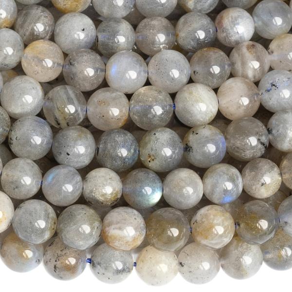 Barna labradorit gy�ngy�k 8 mm zsin�r