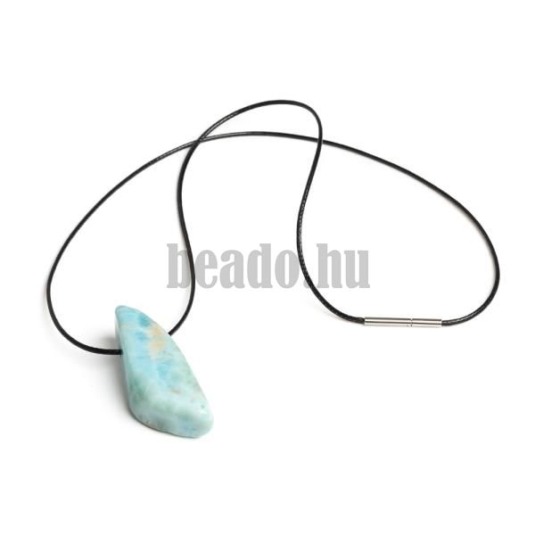 Larimar medl rozsdamentes kupakkal viaszos zsinron