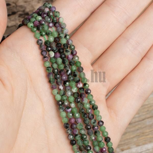 rubin-v-zoisite-koralky-3mm-brusene-AAA-kvalita-snura-3