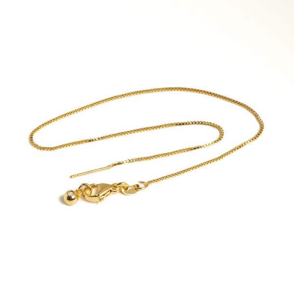 �kszer l�nc kark�t� arany t�vel a v�g�n + 2 stopper