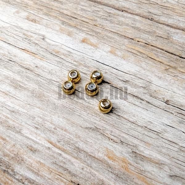 Charm stopper 4 mm arany 5 db